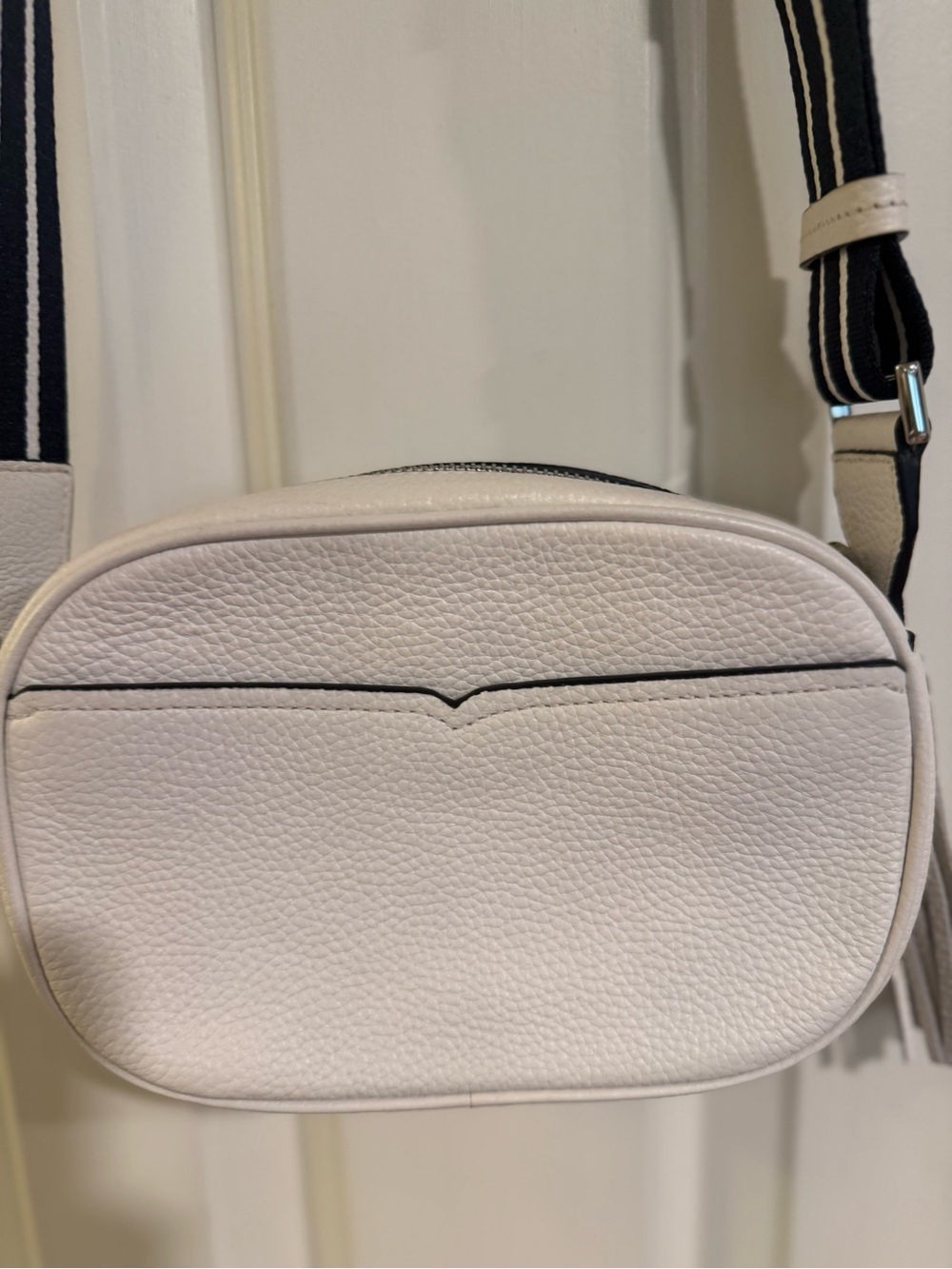 kate spade Dark Denim and white leather Crossbody with Tassel - Picture 4 of 4
